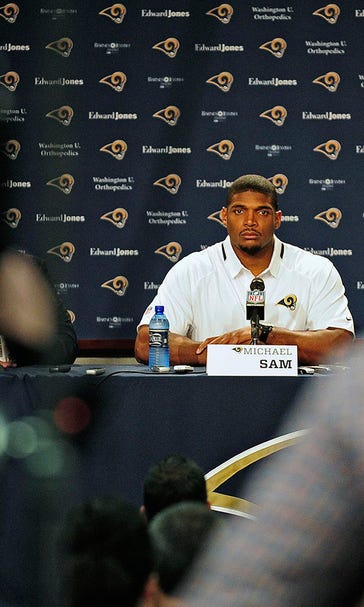 Rams welcome Sam with open arms -- and plenty of cameras